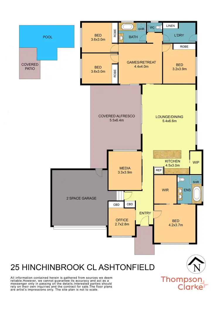 Floorplan of Homely house listing, 25 Hinchinbrook Close, Ashtonfield NSW 2323