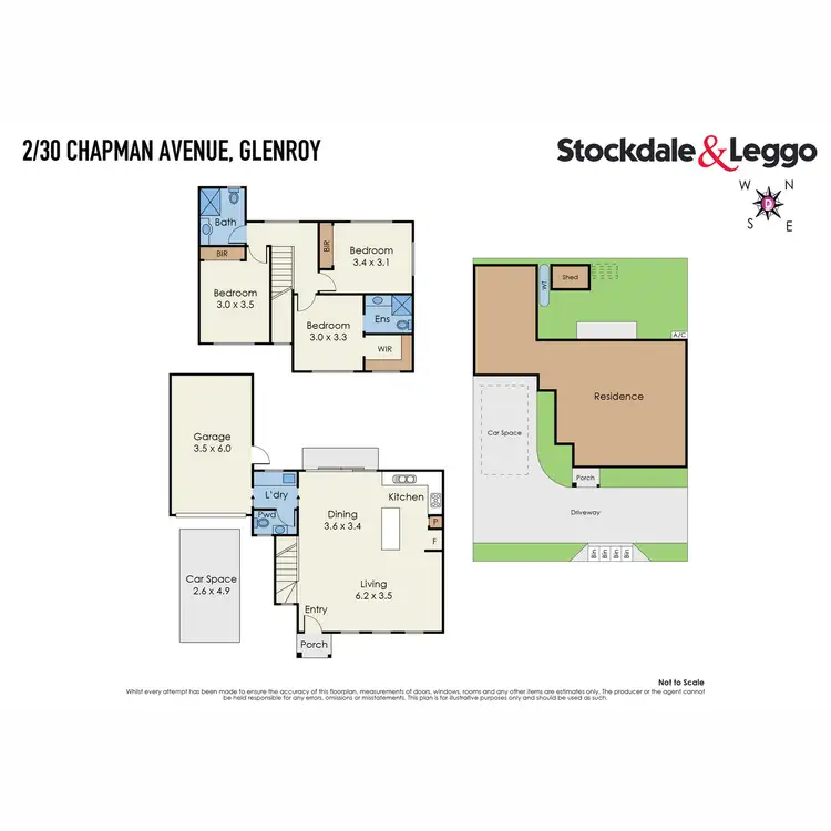 Floorplan of Homely townhouse listing, 2/30 Chapman Avenue, Glenroy VIC 3046