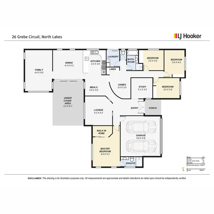 Floorplan of Homely house listing, 26 Grebe Circuit, North Lakes QLD 4509