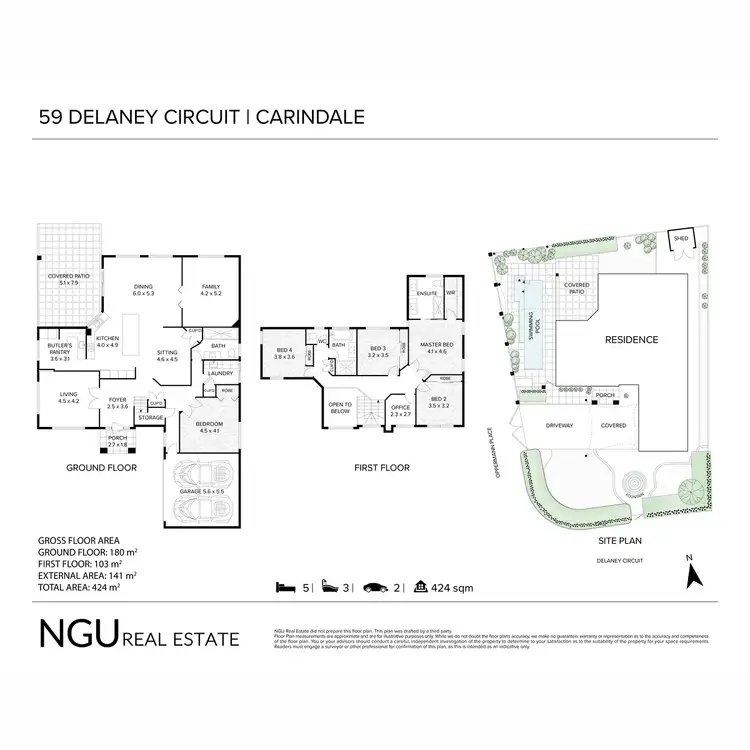 Floorplan of Homely house listing, 59 Delaney Circuit, Carindale QLD 4152