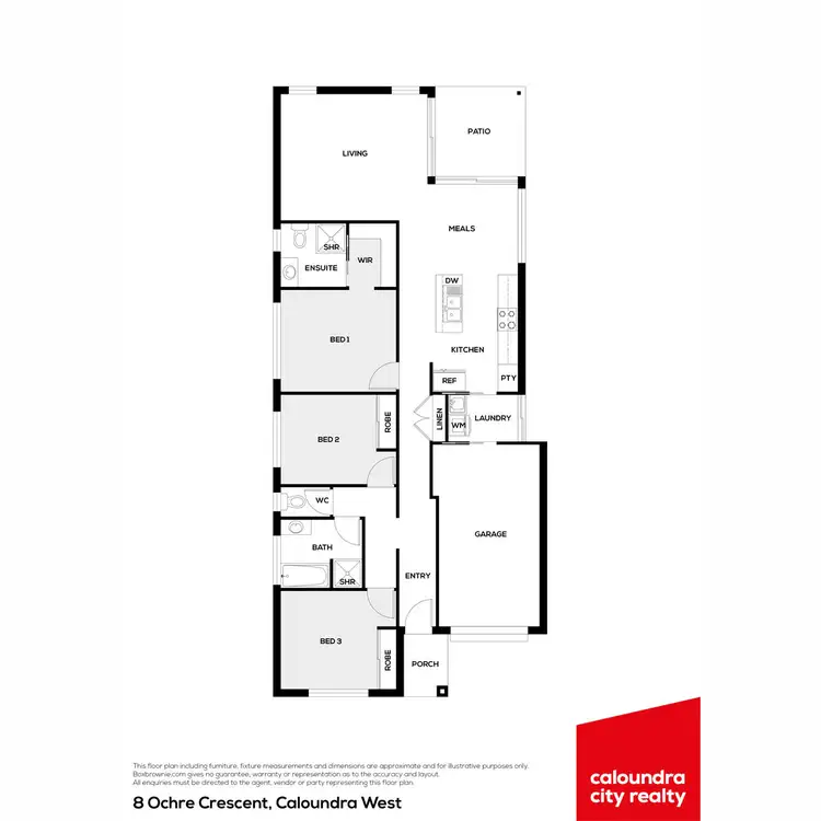 Floorplan of Homely house listing, 8 Ochre Crescent, Caloundra West QLD 4551