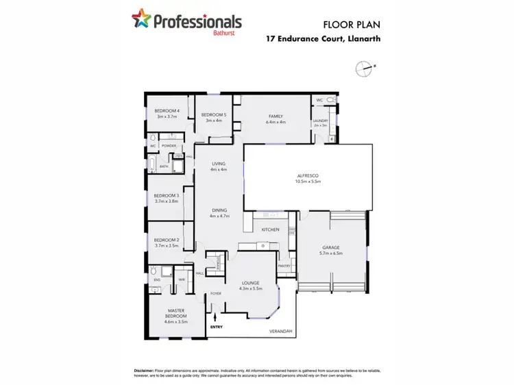 Floorplan of Homely house listing, 17 Endurance Court, Llanarth NSW 2795