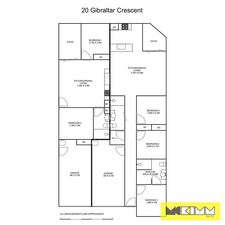 Floorplan of Homely block of units listing, 20A & 20B Gibralter Crescent, Koolkhan NSW 2460