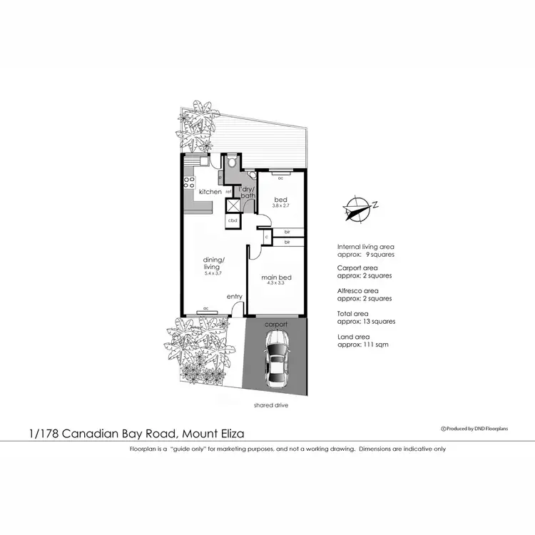 Floorplan of Homely unit listing, 1/178 Canadian Bay Road, Mount Eliza VIC 3930
