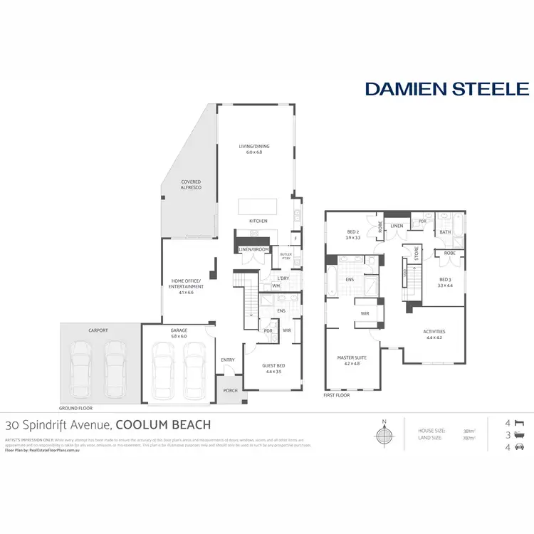 Floorplan of Homely house listing, 30 Spindrift Avenue, Coolum Beach QLD 4573