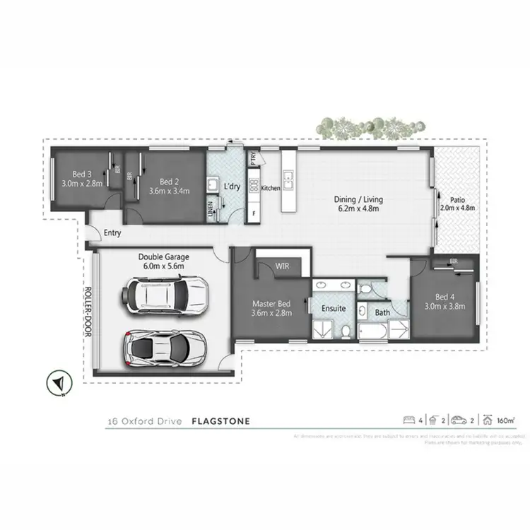Floorplan of Homely house listing, 16 Oxford Drive, Flagstone QLD 4280