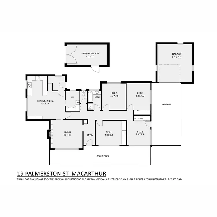 Floorplan of Homely house listing, 19 Palmerston Street, Macarthur VIC 3286