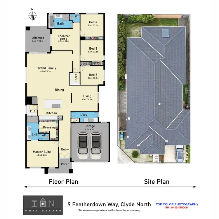 Floorplan of Homely house listing, 9 Featherdown Way, Clyde North VIC 3978