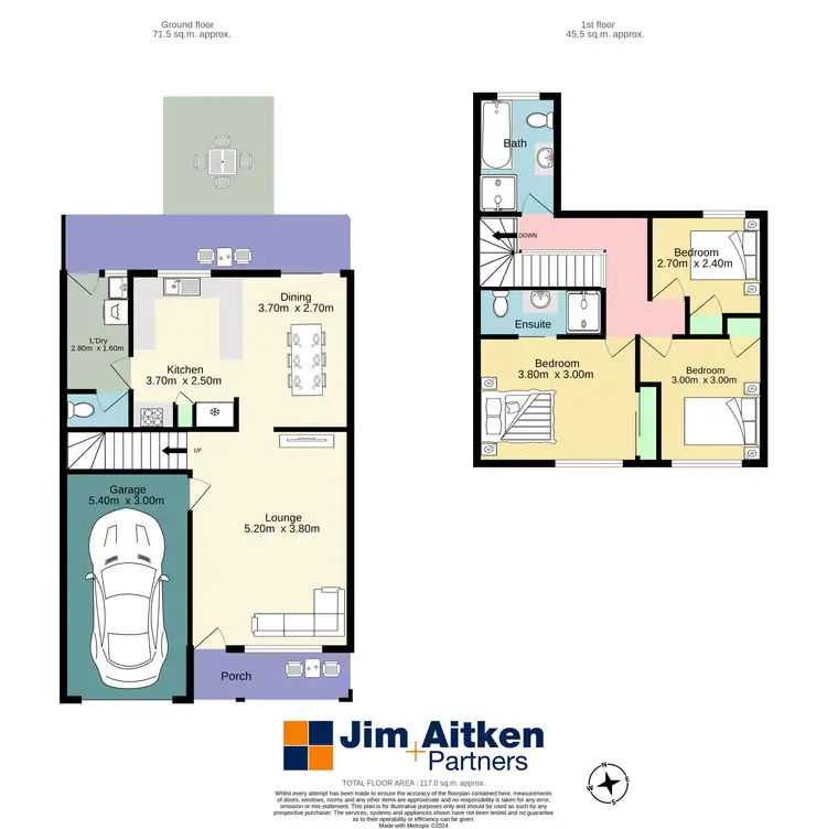 Floorplan of Homely townhouse listing, 24/113 The Lakes Drive, Glenmore Park NSW 2745