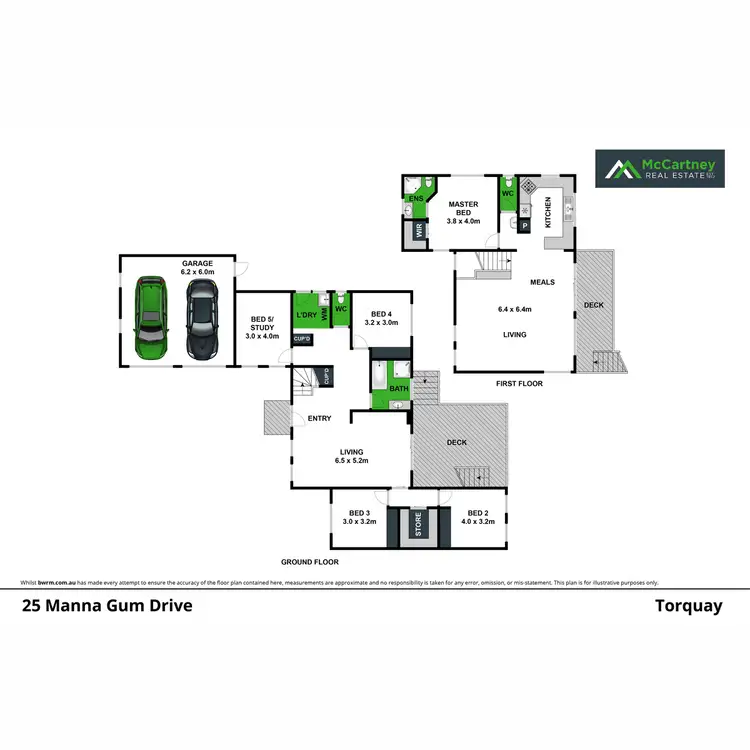 Floorplan of Homely house listing, 25 Manna Gum Drive, Torquay VIC 3228