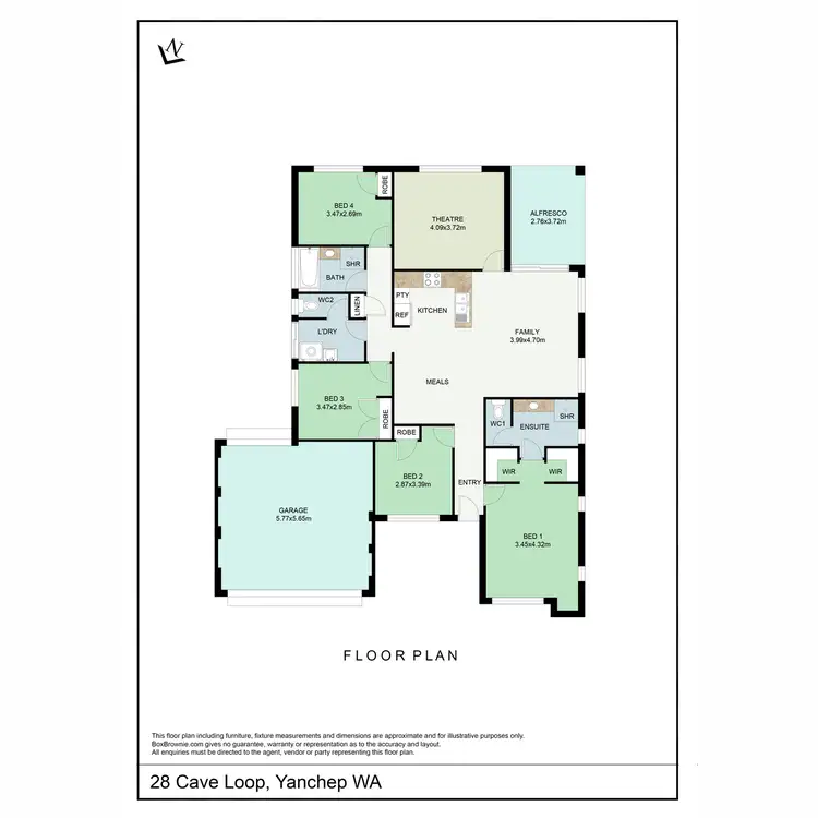 Floorplan of Homely house listing, 28 Cave Loop, Yanchep WA 6035