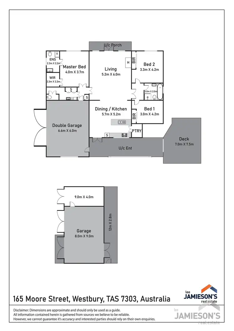 Floorplan of Homely house listing, 165 Moore Street, Westbury TAS 7303