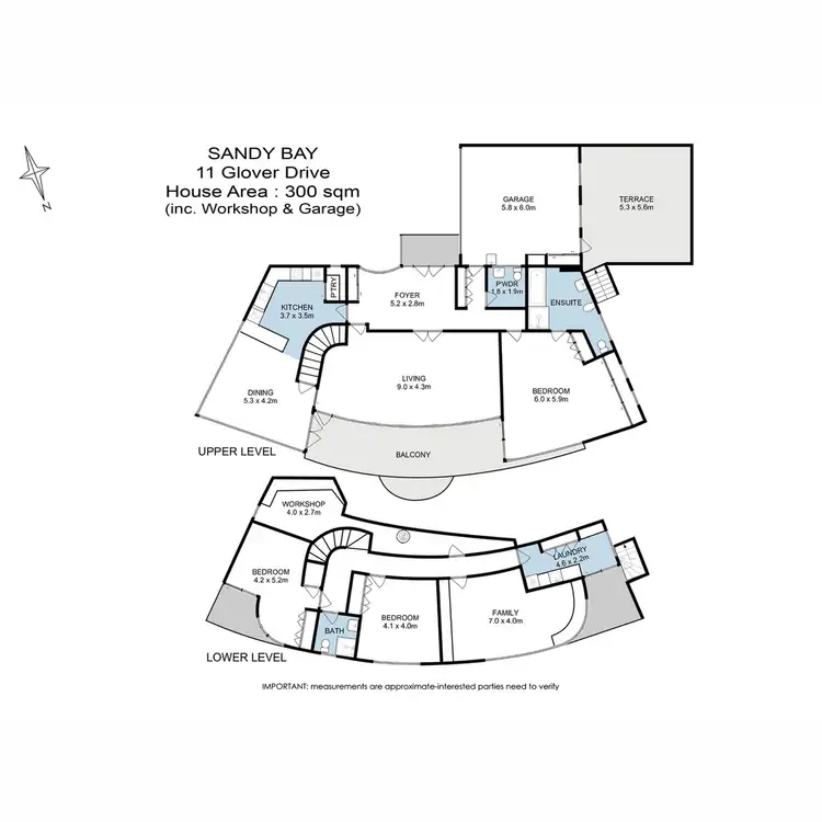Floorplan of Homely house listing, 11 Glover Drive, Sandy Bay TAS 7005