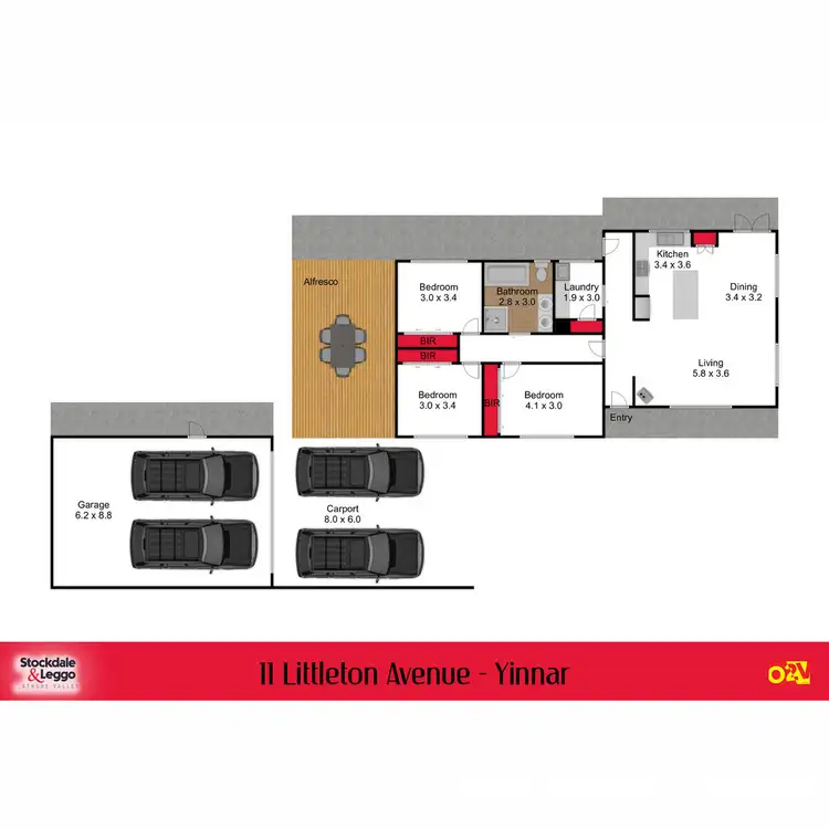 Floorplan of Homely house listing, 11 Littleton Avenue, Yinnar VIC 3869