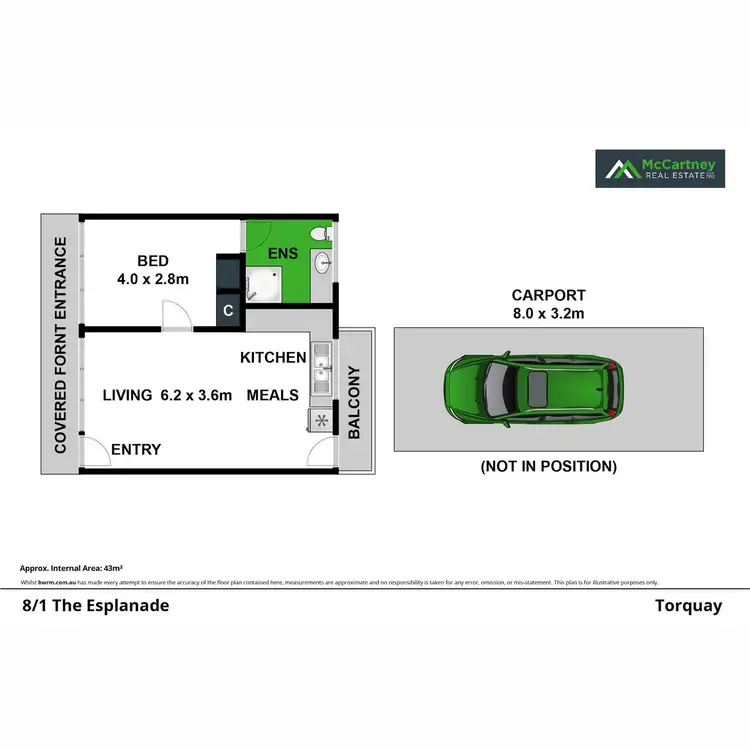Floorplan of Homely apartment listing, 8/1 The Esplanade, Torquay VIC 3228