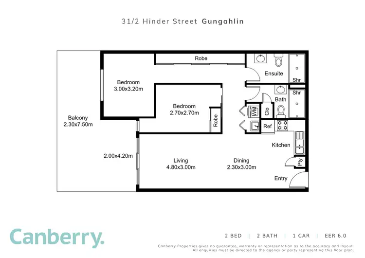 Floorplan of Homely apartment listing, 31/2 Hinder Street, Gungahlin ACT 2912