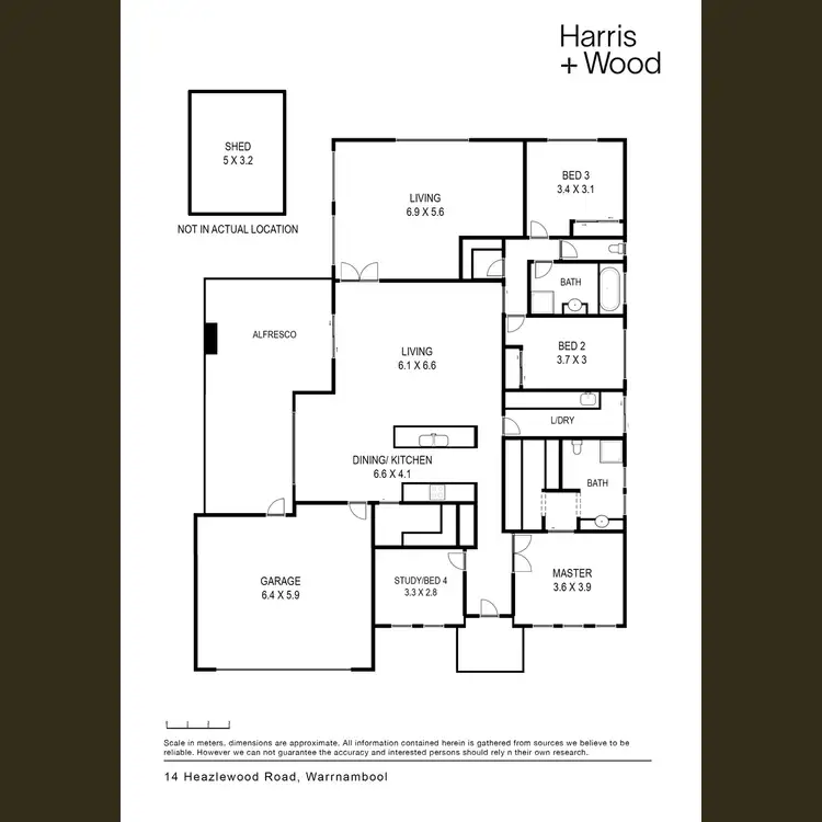 Floorplan of Homely house listing, 14 Heazlewood Road, Warrnambool VIC 3280