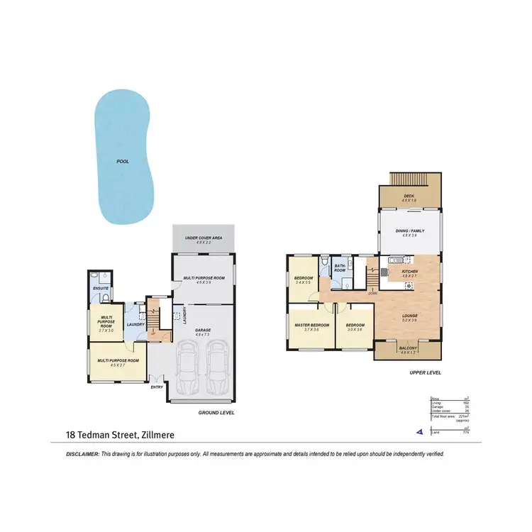 Floorplan of Homely house listing, 18 Tedman Street, Zillmere QLD 4034