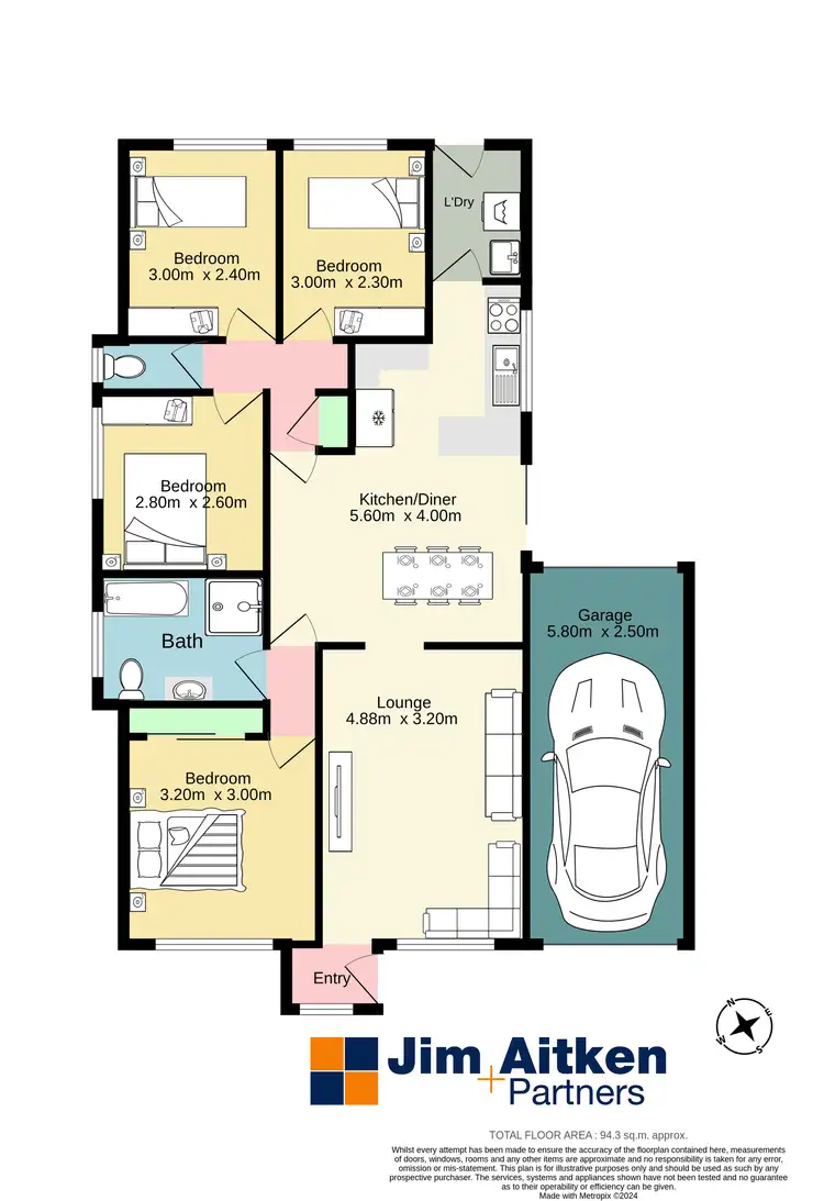 Floorplan of Homely house listing, 6 Jillak Close, Glenmore Park NSW 2745