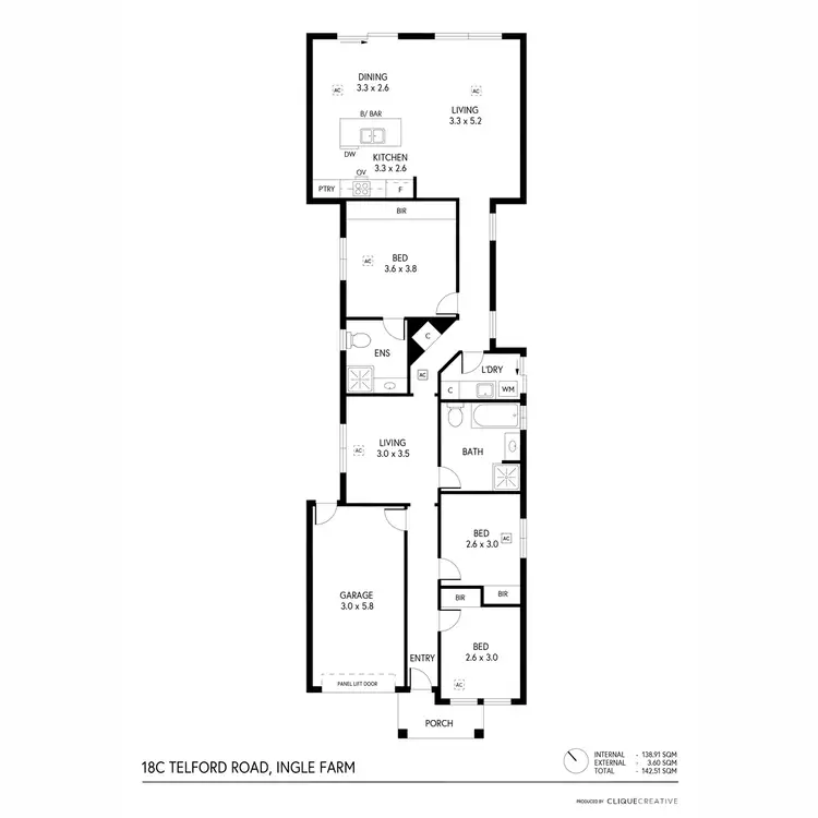 Floorplan of Homely house listing, 18C Telford Road, Ingle Farm SA 5098