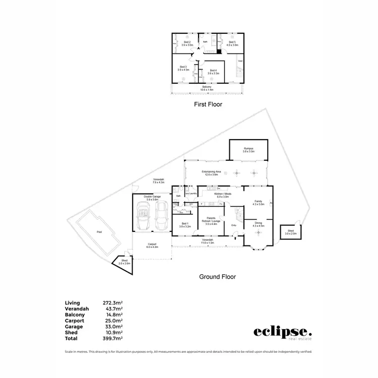 Floorplan of Homely house listing, 6 Stella Court, Golden Grove SA 5125