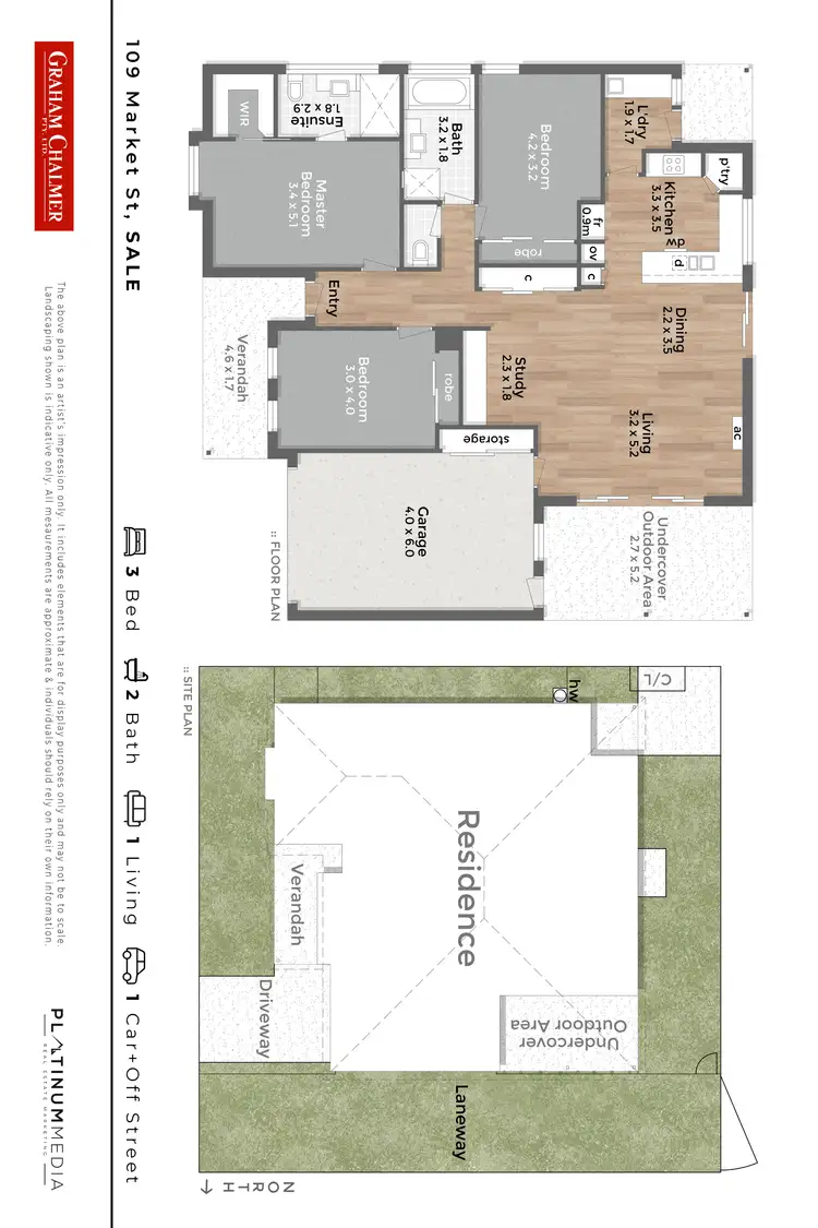Floorplan of Homely house listing, 109 Market Street, Sale VIC 3850