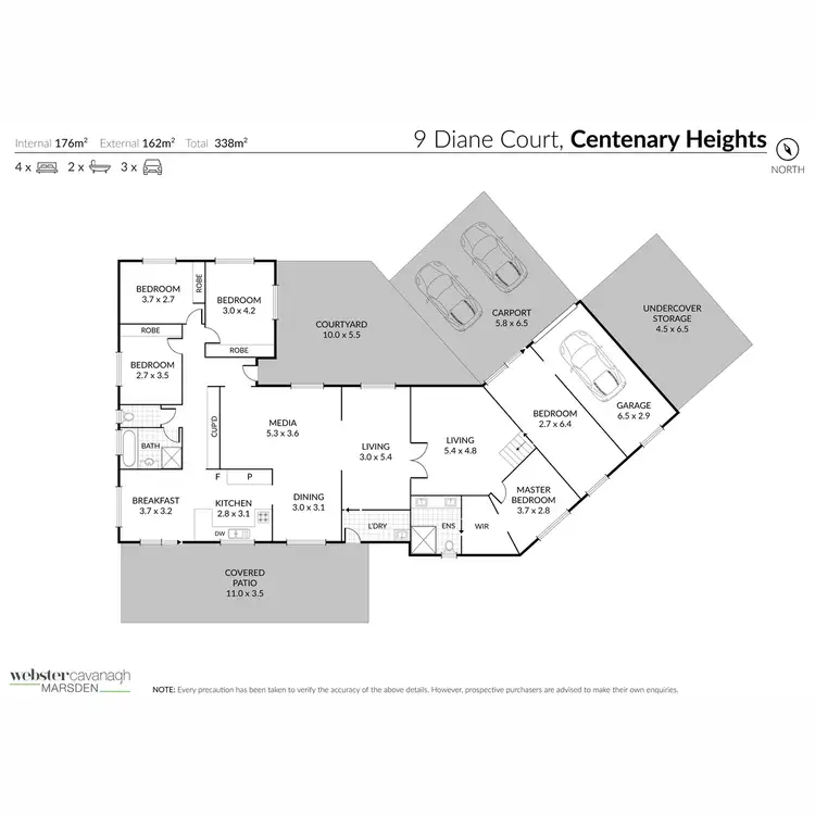 Floorplan of Homely house listing, 9 Diane Court, Centenary Heights QLD 4350