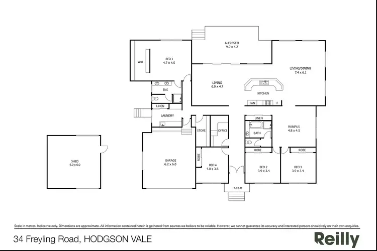 Floorplan of Homely house listing, 34 Freyling Road, Hodgson Vale QLD 4352