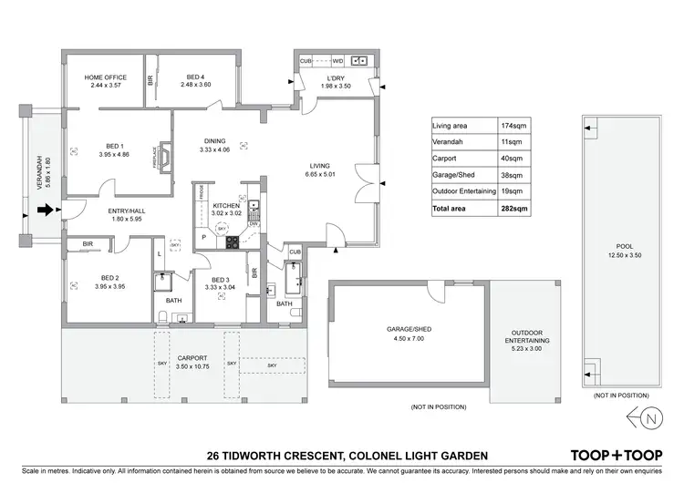 Floorplan of Homely house listing, 26 Tidworth Crescent, Colonel Light Gardens SA 5041