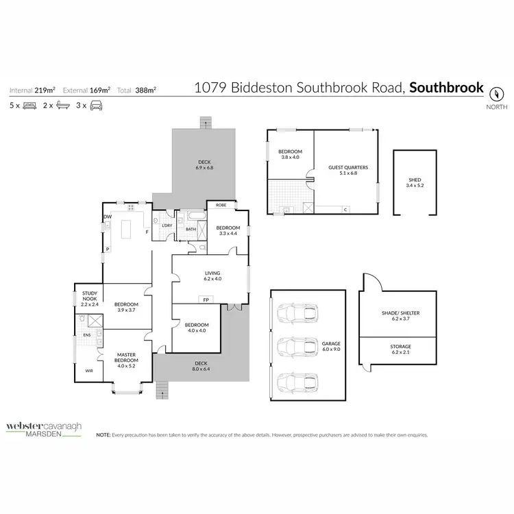 Floorplan of Homely rural property listing, 1079 Biddeston Southbrook Road, Southbrook QLD 4363