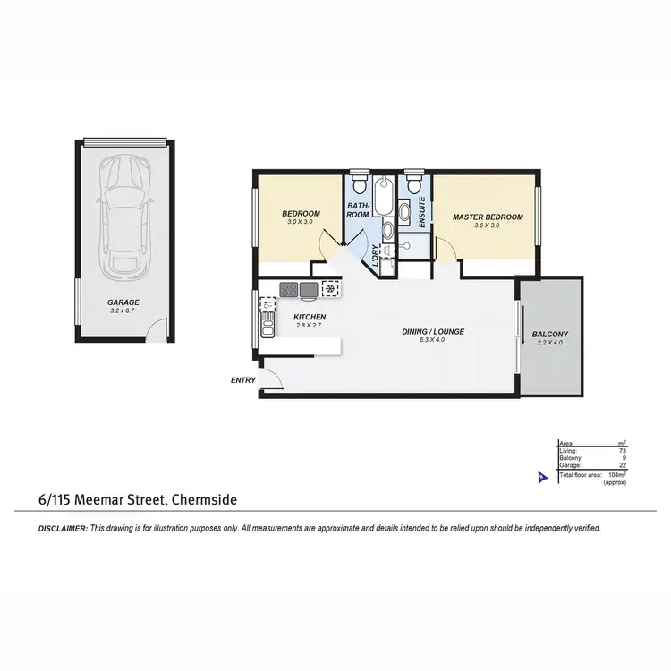 Floorplan of Homely unit listing, 6/115 Meemar Street, Chermside QLD 4032