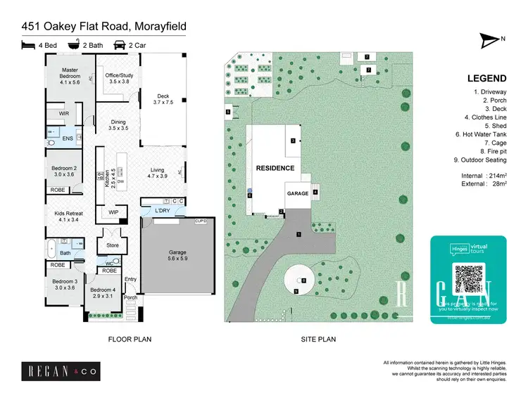 Floorplan of Homely house listing, 451 Oakey Flat Road, Morayfield QLD 4506