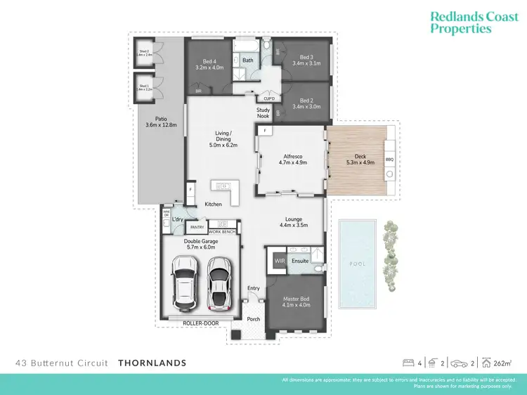 Floorplan of Homely house listing, 43 Butternut Circuit, Thornlands QLD 4164