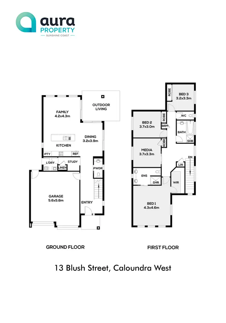 Floorplan of Homely house listing, 13 Blush Street, Caloundra West QLD 4551