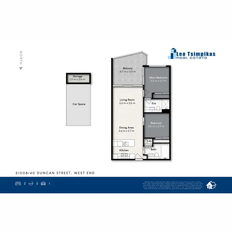 Floorplan of Homely apartment listing, 31008/40 Duncan Street, West End QLD 4101