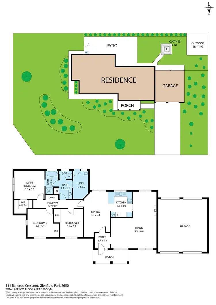 Floorplan of Homely house listing, 111 Balleroo Crescent, Glenfield Park NSW 2650