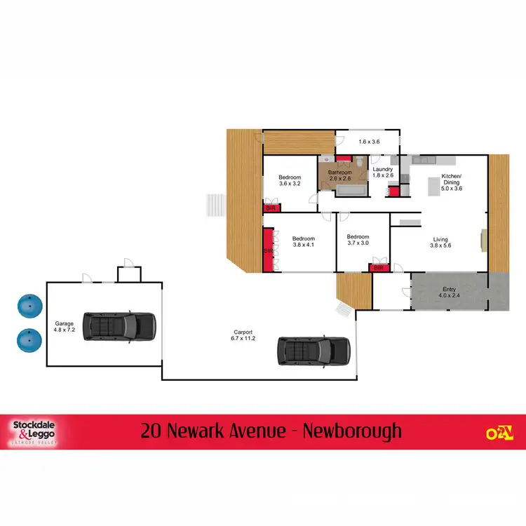 Floorplan of Homely house listing, 20 Newark Avenue, Newborough VIC 3825