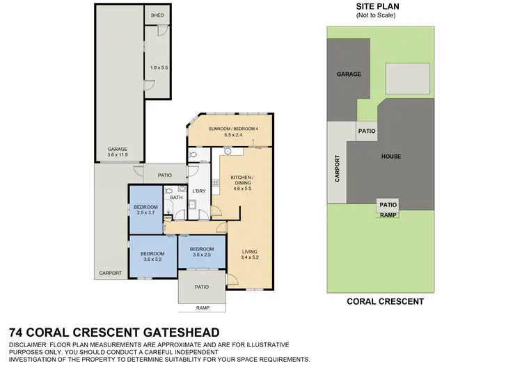 Floorplan of Homely house listing, 74 Coral Crescent, Gateshead NSW 2290