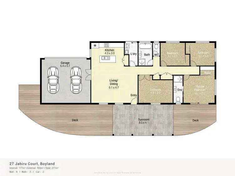 Floorplan of Homely house listing, 23-27 Jabiru Court, Boyland QLD 4275