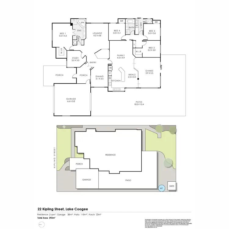 Floorplan of Homely house listing, 22 Kipling Street, Lake Coogee WA 6166