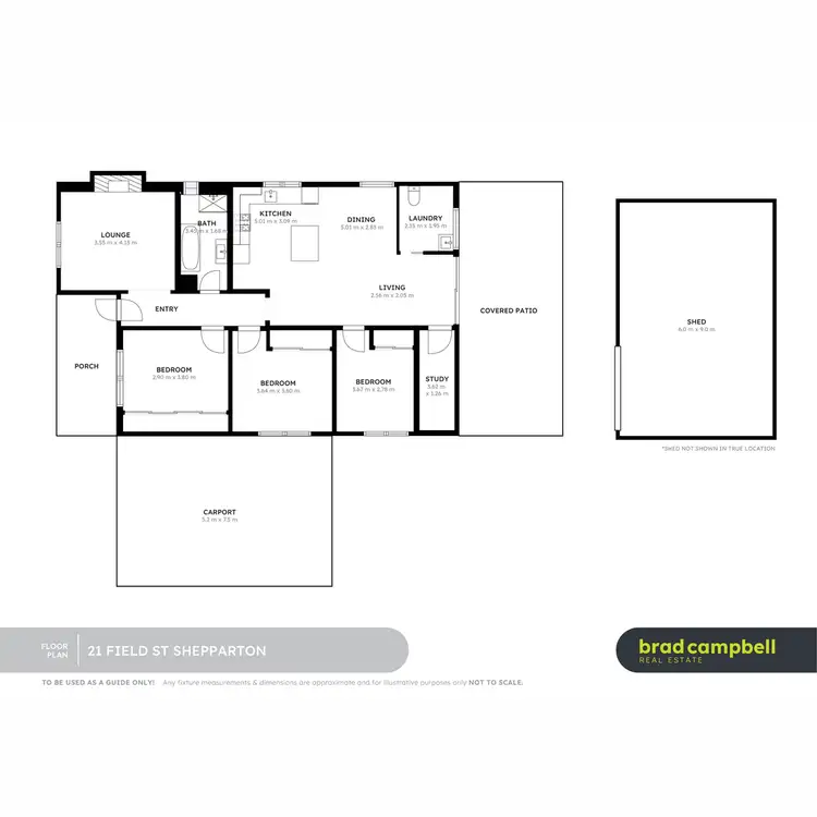 Floorplan of Homely house listing, 21 Field Street, Shepparton VIC 3630