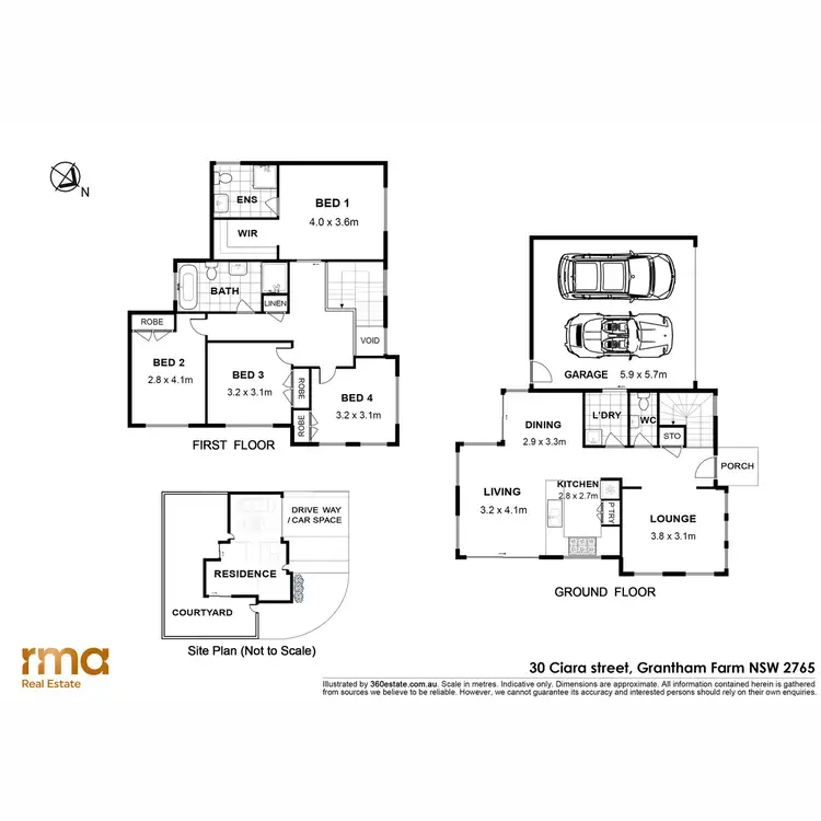 Floorplan of Homely house listing, 30 Ciara Street, Grantham Farm NSW 2765