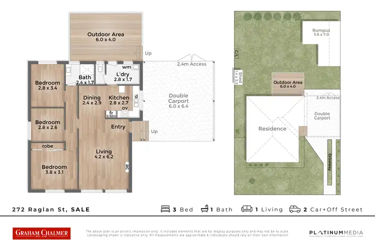 Floorplan of Homely house listing, 272 Raglan Street, Sale VIC 3850