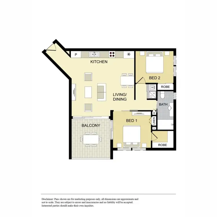 Floorplan of Homely apartment listing, 6/32 Redfern Street, Morningside QLD 4170