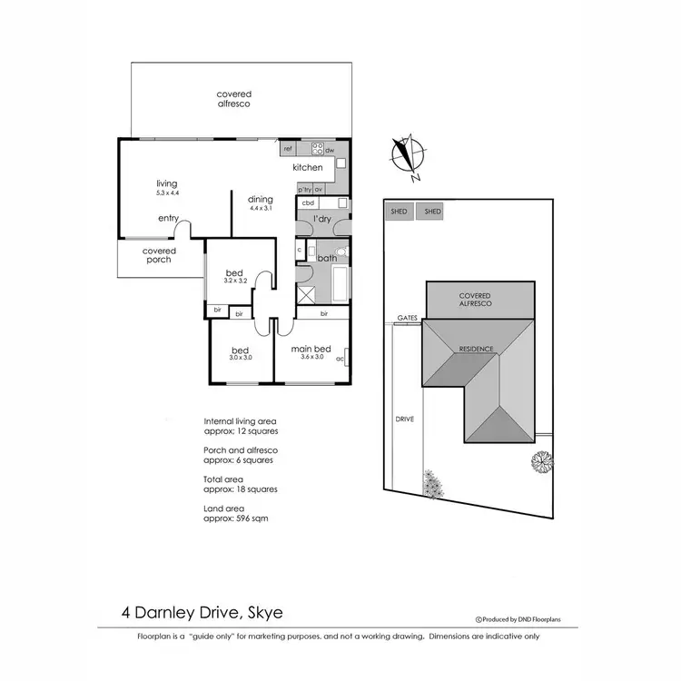 Floorplan of Homely house listing, 4 Darnley Drive, Skye VIC 3977