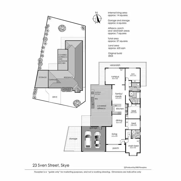 Floorplan of Homely house listing, 23 Sven Street, Skye VIC 3977
