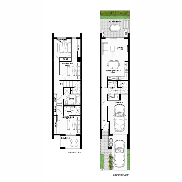 Floorplan of Homely townhouse listing, 23 Barry Drive, Findon SA 5023