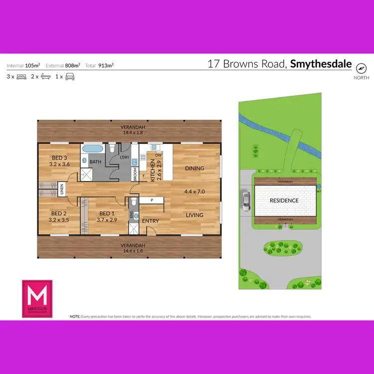 Floorplan of Homely house listing, 17 Browns Road, Smythesdale VIC 3351