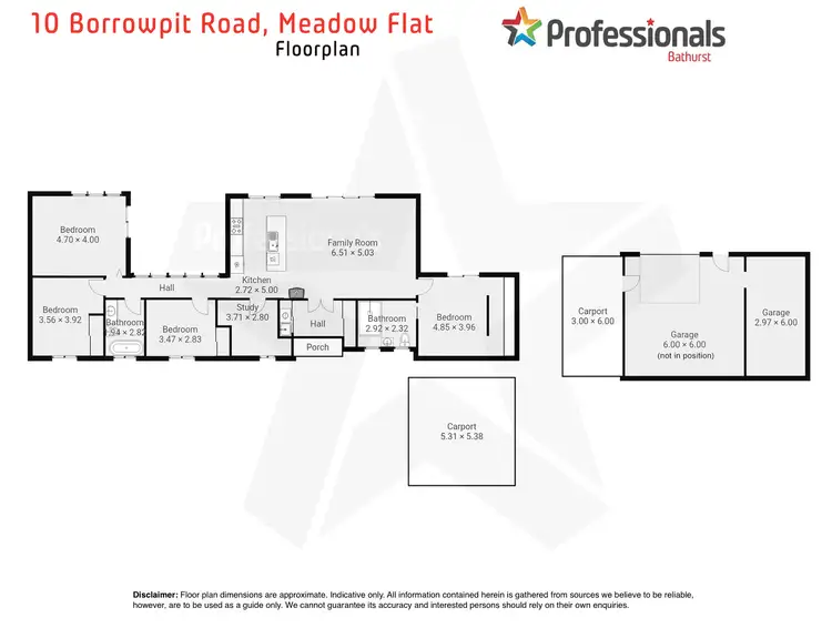 Floorplan of Homely house listing, 10 Borrowpit Road, Meadow Flat NSW 2795