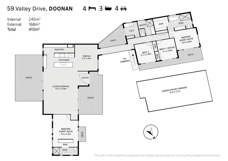Floorplan of Homely house listing, 59 Valley Drive, Doonan QLD 4562